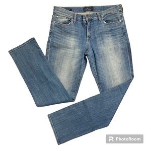 Lucky Brand Womens Sweet Straight Dark Wash Denim / 10 Regular